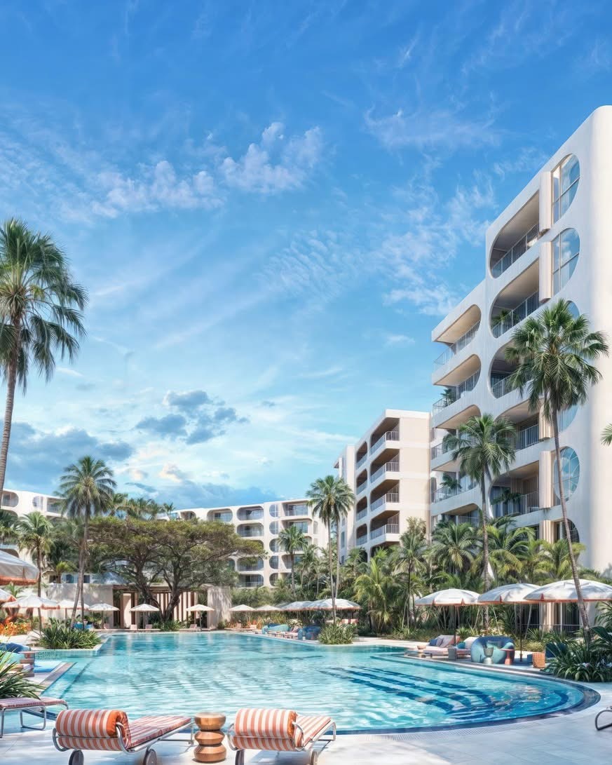 Pool courtyard view